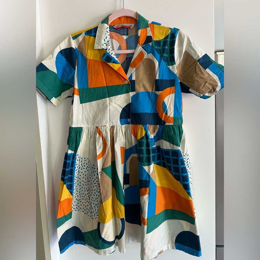 Twik Colorful Geometric Casual Dress